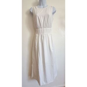 Achro white sleeveless flare dress size small
